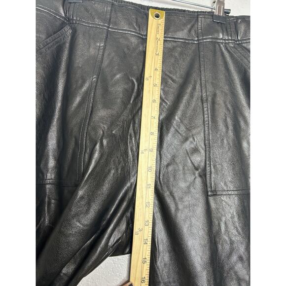 Spanx Faux Leather Like Jogger Black Size XL Holiday Date Night Concert - Picture 7 of 10